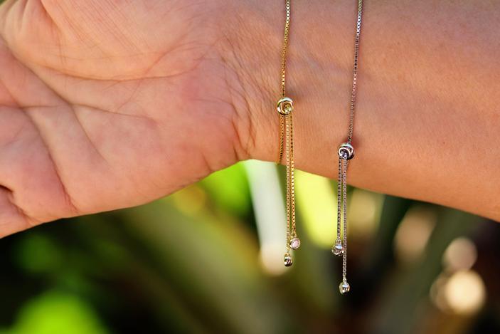 Akoni Adjustable Slide Up Bracelet - goth18