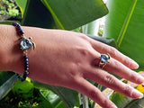 Akoni Sapphire Stretch Bracelet - goth18